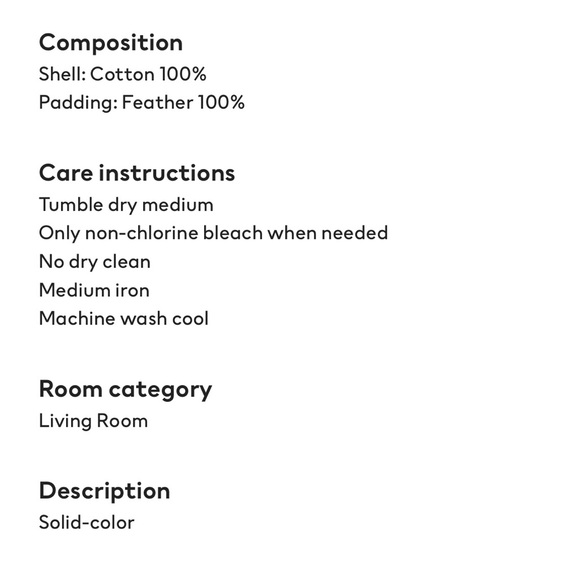 H&M 20 x 20 Charcoal Washed Linen Cushions + Covers - Picture 7 of 8